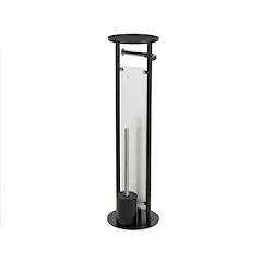 Clever piantana con 2 porta rotoli e porta scopino nero codice prod: A113002NR product photo