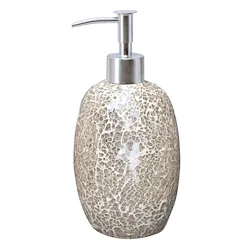 Dora dispenser sapone da appoggio in vetro mosaico bianco codice prod: QF6120TO product photo