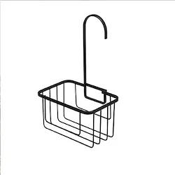 Elegance mensola doccia frontale un ripiano appendibile nero opaco codice prod: A114001NO product photo