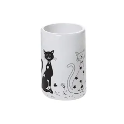 Fibi bicchiere ceramica bianco decorato codice prod: QC7100 product photo