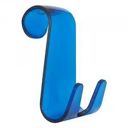 Jack appendiabito doppio plastica blu trasparente (cav) codice prod: A110200BL product photo