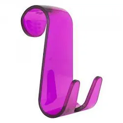 Jack appendiabito doppio plastica fucsia trasparente (cav) codice prod: A110200FX product photo