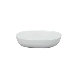 Kibik porta sapone da appoggio in plastica bianco codice prod: QG2110WW product photo