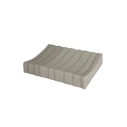 Layer porta sapone da appoggio in poliresina marrone codice prod: QD7110MA product photo