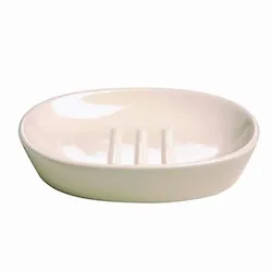 Maya porta sapone da appoggio in ceramica bianco codice prod: AQC110WW003 product photo