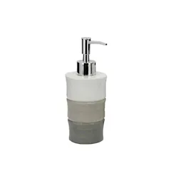 Mystique dispenser sapone da appoggio in ceramica bianco e grigio codice prod: A101120ICE000 product photo
