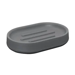 Tower porta sapone da appoggio in plastica grigio codice prod: QF1110GR product photo