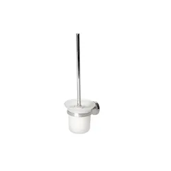 Xeno porta scopino a parete in vetro satinato base cromata codice prod: A203140CR product photo