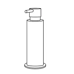 Adj dispenser sapone da appoggio cromato bordeaux e cognac codice prod: W49800CR-3009 product photo
