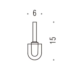 Khala scovolo con asta nero codice prod: B18570 product photo