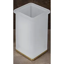 Lulu' porta bicchiere da appoggio vetro satinato oro codice prod: B62410HPS-VAN product photo