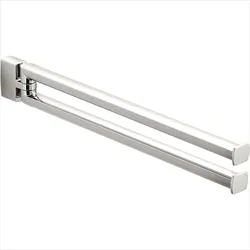 Lulu' porta salviette 35 cm doppio a snodo cromato codice prod: B62120CR product photo