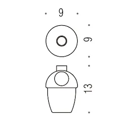 Melo' contenitore dispenser sapone cromato codice prod: B93520-VAN product photo