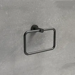 Plus porta salviette 21 cm anello grafite opaco codice prod: W49310GM product photo