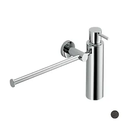 Plus porta salviette 34 cm con dispenser sapone grafite opaco codice prod: W49750GM product photo