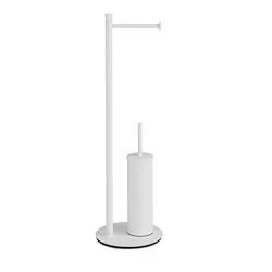 Mida piantana porta salviette 2 bracci e porta scopino bianco opaco codice prod: 000072320200000 product photo