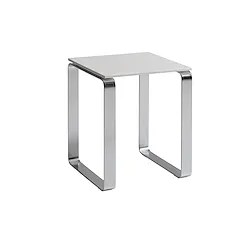 Prima Classe sgabello da bagno 43 cm con seduta bianca e gambe cromate codice prod: 000060730200000 product photo