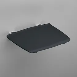Sedile doccia ribaltabile 32,5x32,5 allumino lucido nero codice prod: 5469KN product photo