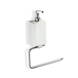 Gea anello porta salviette con dispenser a parete cromato codice prod: 000GE79D08 product photo