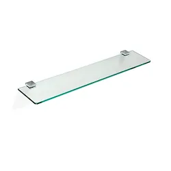 Gea mensola 60x13 in vetro supporti cromato codice prod: 000GE0408 product photo