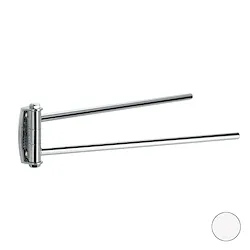 Hashi porta salviette 2 bracci a parete bianco opaco codice prod: 000HS1624 product photo