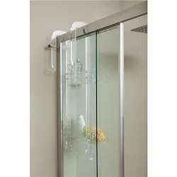 Pensile doccia 2 ripiani box scorrevole plexiglass trasparente codice prod: 0001171 product photo