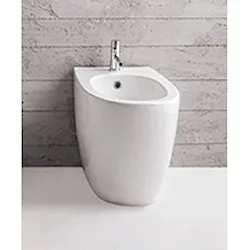 4All bidet a terra bianco lucido monoforo con fissaggi nascosti codice prod: MD011BI product photo