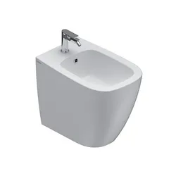 Genesis bidet a terra bianco lucido monoforo codice prod: GN009BI product photo