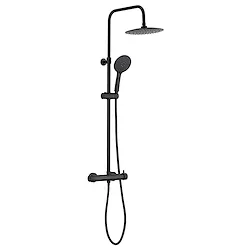 Star Plus colonna doccia con miscelatore 3 getti con soffione 22,5 nero opaco codice prod: 0000GYSC1025160 product photo