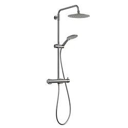 Star Plus colonna doccia con miscelatore 3 getti con soffione 22,5 grigio lucido codice prod: 0000GYSC1025260 product photo