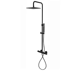 Birillo Square colonna doccia regolabile nero opaco codice prod: ZCOL641LIQNO product photo