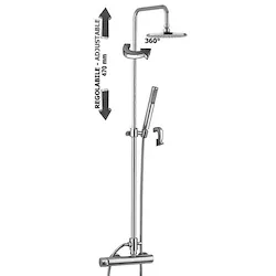 Easy Plus colonna doccia regolabile cromata codice prod: ZCOL603CR product photo