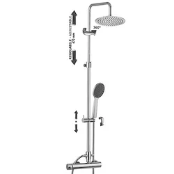 Mini Master colonna doccia regolabile cromato codice prod: ZCOL686SK2CR product photo