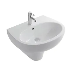 Grace semicolonna per lavabo bianco lucido codice prod: GRS05BI product photo