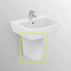 Gemma2 semicolonna per lavabo bianco lucido codice prod: J521601 product photo