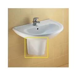 Clodia semicolonna per lavabo bianco lucido codice prod: J051700 product photo