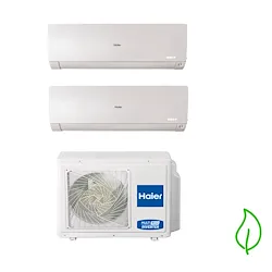 Condizionatore dualsplit flexis as25s2sf1fa-mw + as35s2sf1fa-mw 2u40s2sm1fa 9000 12000 bianco product photo