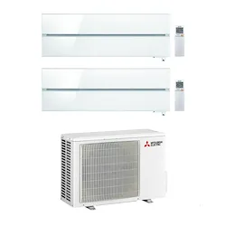Kirigamine style condizionatore dualsplit 9000 9000 btu bianco wifi codice prod: MSZ-LN25VG2V(2) MXZ-2F53VF3 product photo