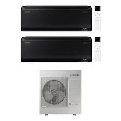 Windfree Black S2 condizionatore dualsplit 9000+9000 btu 10kw  Wi-Fi nero codice prod: AR70F09(09)C1ABNEU AJ100TXJ5KG product photo