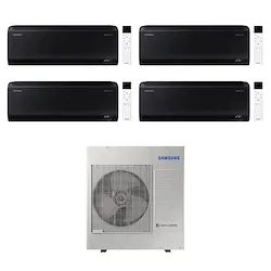 Condizionatore quadrisplit Windfree Black S2 9000+9000+9000+9000 btu 8kw inverter wifi codice prod: AR70F09C1ABNEU(4) AJ080TXJ4KG/ product photo