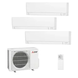 Plus condizionatore trialsplit  12000+12000+15000 btu Wi-Fi codice prod: MSZ-AY35(2)42VGKP MXZ-4F72VF4 product photo