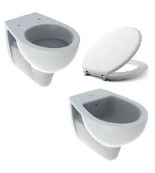 Serie Colibri' set sospesi wc+bidet+sedile chiusura tradizionale codice prod: 500.890.00.1 500.873.00.1 product photo