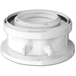 Fc-ca60 adattatore verticale 80/125mm- 60/100mm pp bco codice prod: 7738112636 product photo