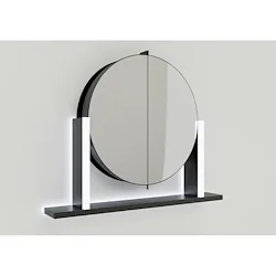 Complemento integrato d'arredo e illuminazione float 900 black codice prod: SPECCHIERA900_BLACK product photo