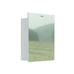 Specchiera multifunzione 60x80 con due servizi(aria,sapone) con led di cortesia illuminazione lavabo codice prod: SA06080AB0C1 product photo