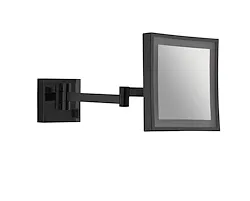 Nina specchio ingranditore 5x quadrato nero con led codice prod: 000021141400000 product photo