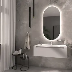Elba specchio 50x90 luce calda codice prod: L46082/CA product photo