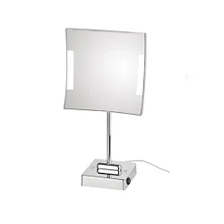 Quadrolo Led specchio ingranditore x3 quadrato cromato codice prod: C62/1KK3 product photo