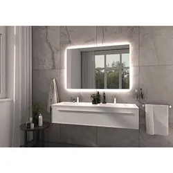 Specchio Gorgona 3000 k luce calda gialla l80 h60 codice prod: T007/CA product photo