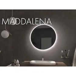 Specchio Maddalena tondo led d80 4000k luce naturale codice prod: L46080 product photo